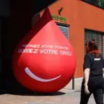 goutte de sang gonflable EFS