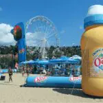 Bouteille gonflable géante Oasis