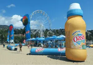 Bouteille gonflable géante Oasis