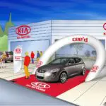 Arche car display gonflable Kia : arche gonflable personnalisée