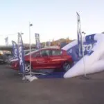 Arche car display gonflable Peugeot : arche gonflable personnalisée