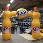 arche gonflable personnalisée Fanta