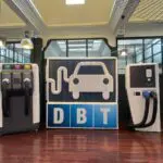 Borne électrique gonflable