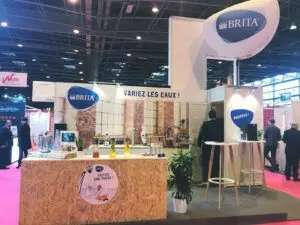 Structure gonflable salon professionnel AIRSYSTEMS AIRSTYLE Brita galet gonflable RÉPLIQUE GONFLABLE SUR MÂT