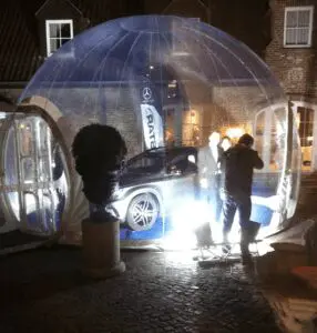 Bulle cristal gonflable Mercedes