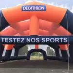 Terrain de sport gonflable : stand gonflable géant : Stands gonflables publicitaires - Decathlon