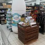 PLV gonflables : bouteille gonflable de lait Juste & Vendéen