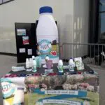 PLV gonflables : bouteille gonflable Juste & Vendéen