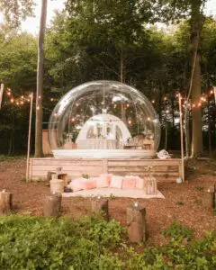 Bulle transparente salon et événement bulle gonflable airstyle airsystems insoleat 4 Sphères et bulles gonflables transparentes - Bulles gonflables géantes Insol-eat