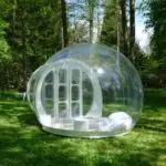 Sphère et bulle transparente gonflable