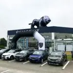 Lion gonflable Peugeot
