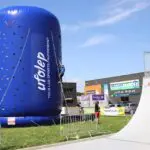 Structures sportives gonflables : mur d'escalade gonflable Ufolep