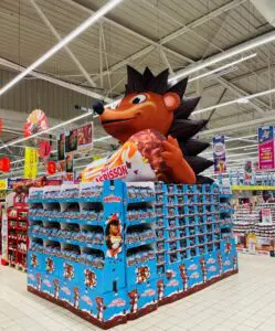 PLV gonflable magasin et centre commercial petit herisson gonflable cemoi 1 scaled e1655216384563 Hérisson gonflable Cémoi