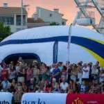 Stand gonflable ballon de rugby géant : stand gonflable publicitaire