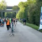 Totems gonflables : totem gonflable - colonne gonflable Marathon Seine Eure