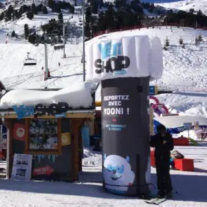 totem gonflable yéti shop