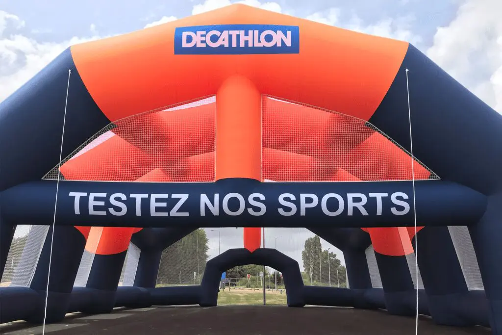 Structure sportive gonflable AIRSYSTEMS AIRSTYLE Decathlon Stand gonflable multisports 18x14m 2 Structure sportive gonflable