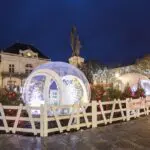 Sphère et bulle transparente gonflable