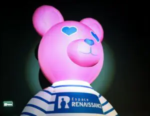 Mascotte gonflable événementiel ours gonflable mascotte gonflable espace renaissance 1 e1704809570949 Ours gonflable géant Espace Renaissance