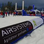 Tour de terrain de rugby gonflable Tournoi des 6 Stations : structures sportives gonflables