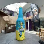 Bouteille de bière gonflable