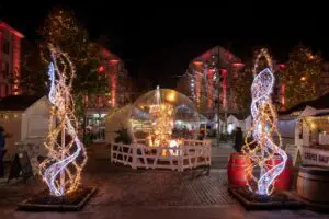 Bulle transparente marché de Noël vitribulle gonflable mairie d epinal 1 Vitribulle gonflable Épinal