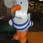 mascotte gonflable mouette proman