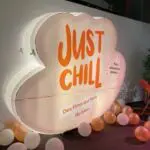 Guimauve gonflable géante Just chill