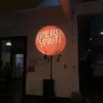 ballon gonflable sur mât aperol spritz