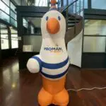 mascotte gonflable mouette proman