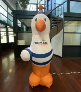 Mascotte gonflable événementiel mouette gonflable proman 4 scaled e1686746903355 mascotte gonflable mouette proman