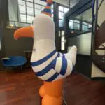 mascotte gonflable mouette proman