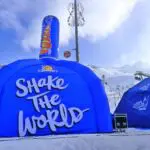 Stand gonflable publicitaire Orangina