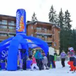 Stand gonflable publicitaire Orangina