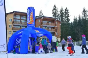 Stand gonflable publicitaire Orangina