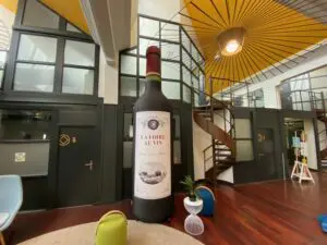 bouteille de vin gonflable leclerc