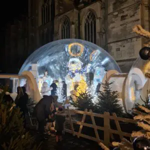 Bulle transparente marché de Noël bulle gonflable mairie de meaux 2 Bulles gonflables Ville de Meaux