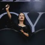 Coeur noir gonflable