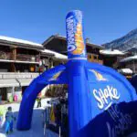 Stand gonflable publicitaire Orangina