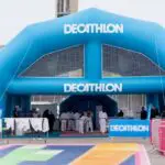 stand gonflable géant decathlon