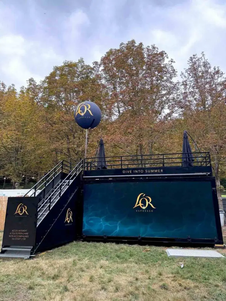 ballon gonflable sur mat jde lor expresso