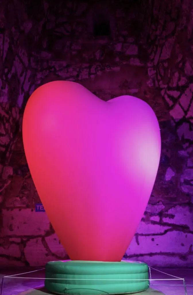 coeur gonflable pommery champagne