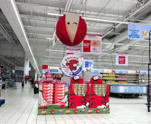 PLV gonflable magasin et centre commercial Babybel gonflable Bel babybel gonflable bel