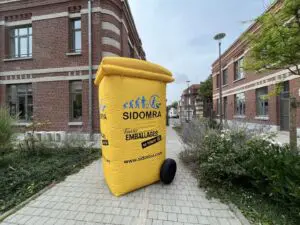 Poubelle gonflable Sidomra