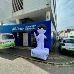 Mascotte gonflable événementiel Cambrioleur gonflable Volstage 1 cambrioleur gonflable volstage