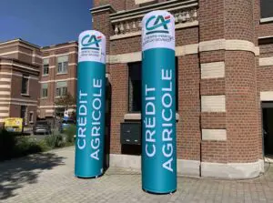 totem gonflable crédit agricole