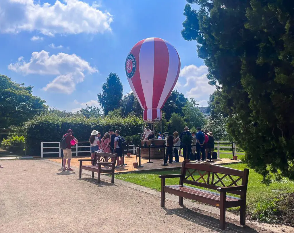 Montgolfière gonflable Roland Garros