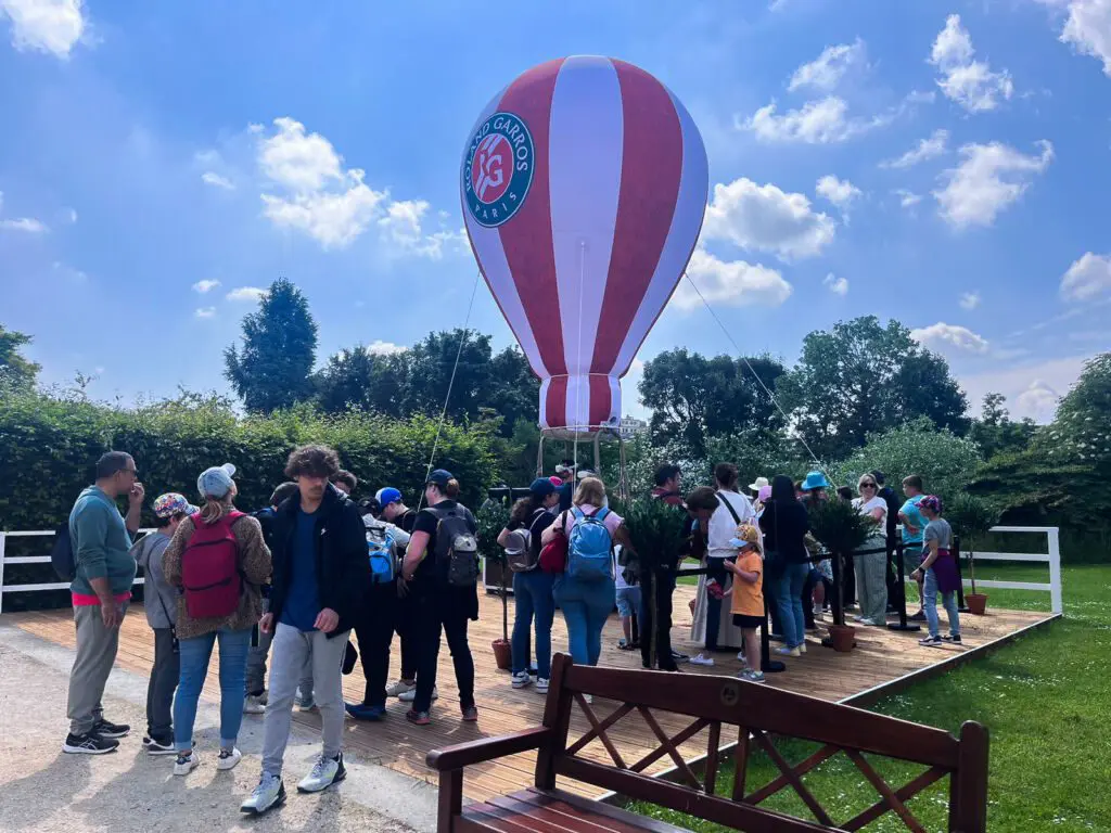 Montgolfière gonflable Roland Garros