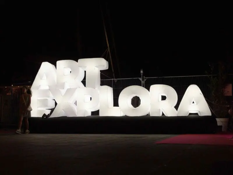 PLV gonflable haut de gamme logo gonflable art explora 3 art explora logo gonflable
