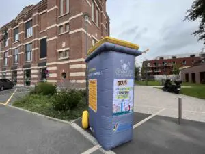 poubelle gonflable villeneuve-la-garenne